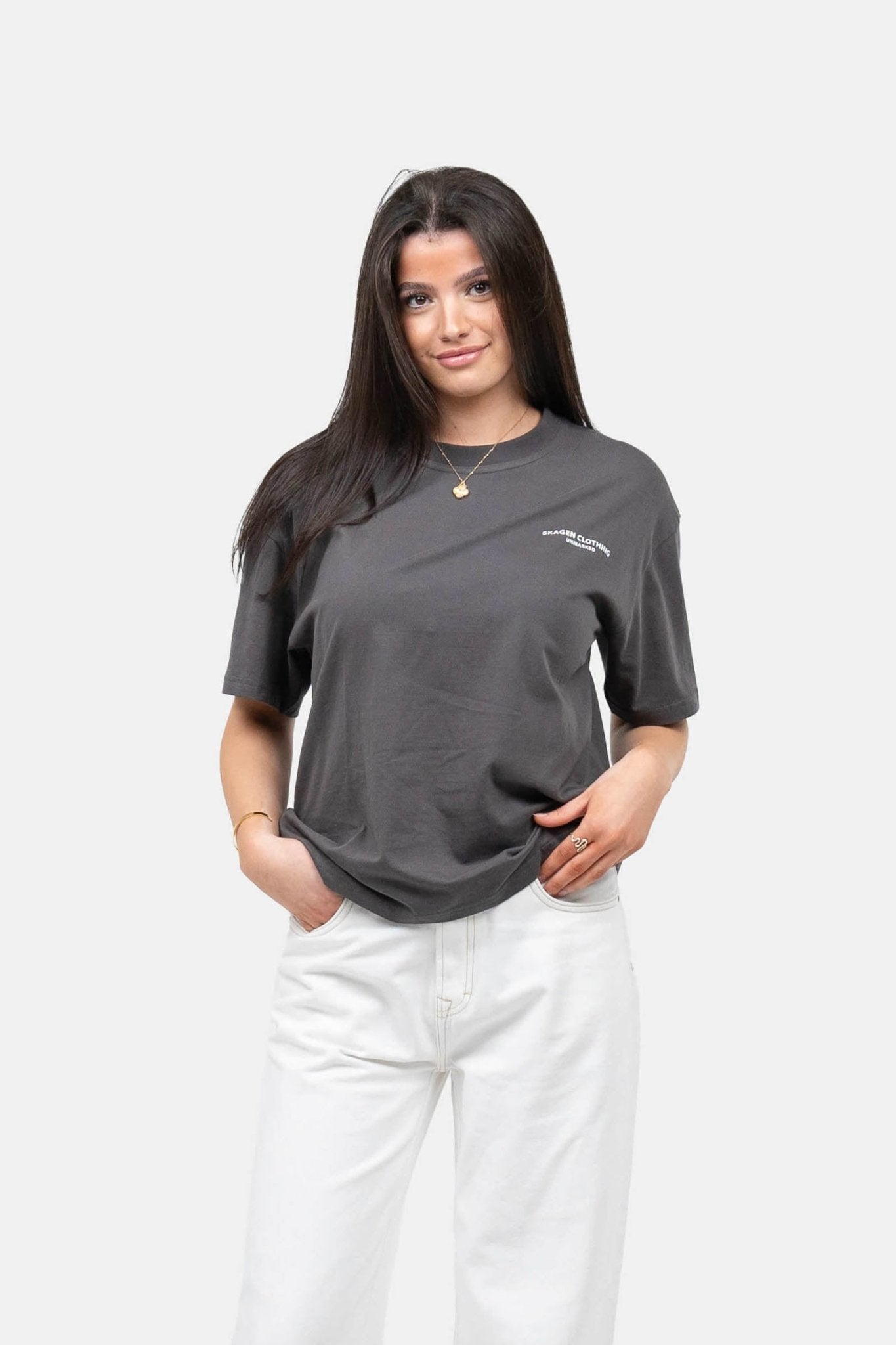 UNMARKED T-shirt Mørkegrå | Skagen-clothing.dk